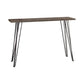 Wooden Console Table With Metal Hairpin Legs, Gray And Black By Benzara | Console Tables |  Modishstore 