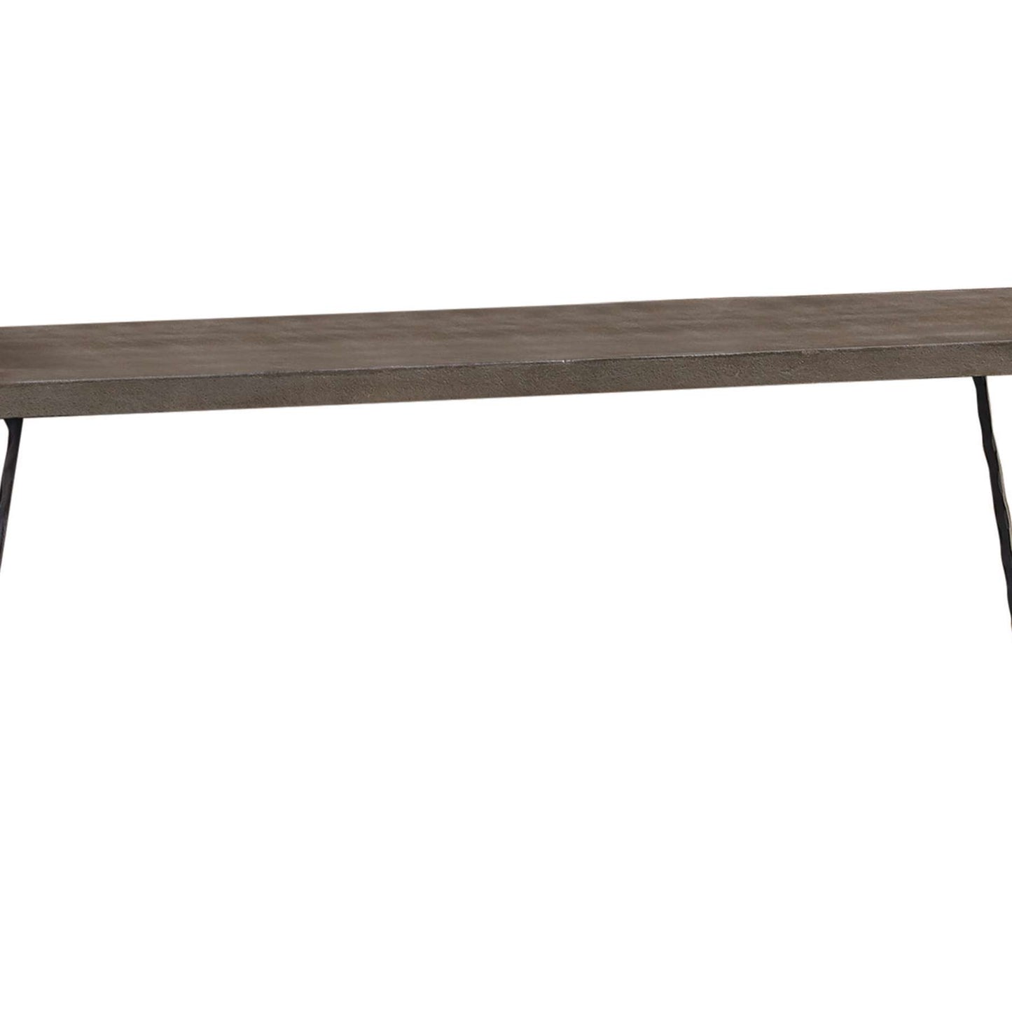 Wooden Console Table With Metal Hairpin Legs, Gray And Black By Benzara | Console Tables |  Modishstore  - 3