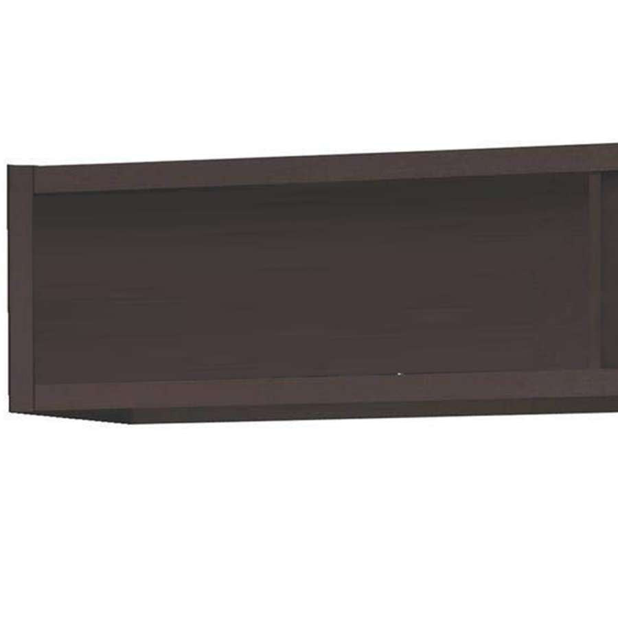 Wooden Media Cabinet Bridge With Back Panel, Espresso Brown By Benzara | Cabinets |  Modishstore  - 3