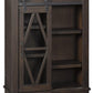 Wooden Accent Cabinet With Sliding Door, Brown By Benzara | Cabinets | Modishstore - 3