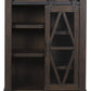 Wooden Accent Cabinet With Sliding Door, Brown By Benzara | Cabinets | Modishstore