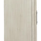 Wooden Accent Cabinet With Sliding Door, Antique White By Benzara | Cabinets | Modishstore - 4