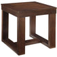 Wooden End Table With Sled Style Base, Brown By Benzara | Side Tables |  Modishstore 