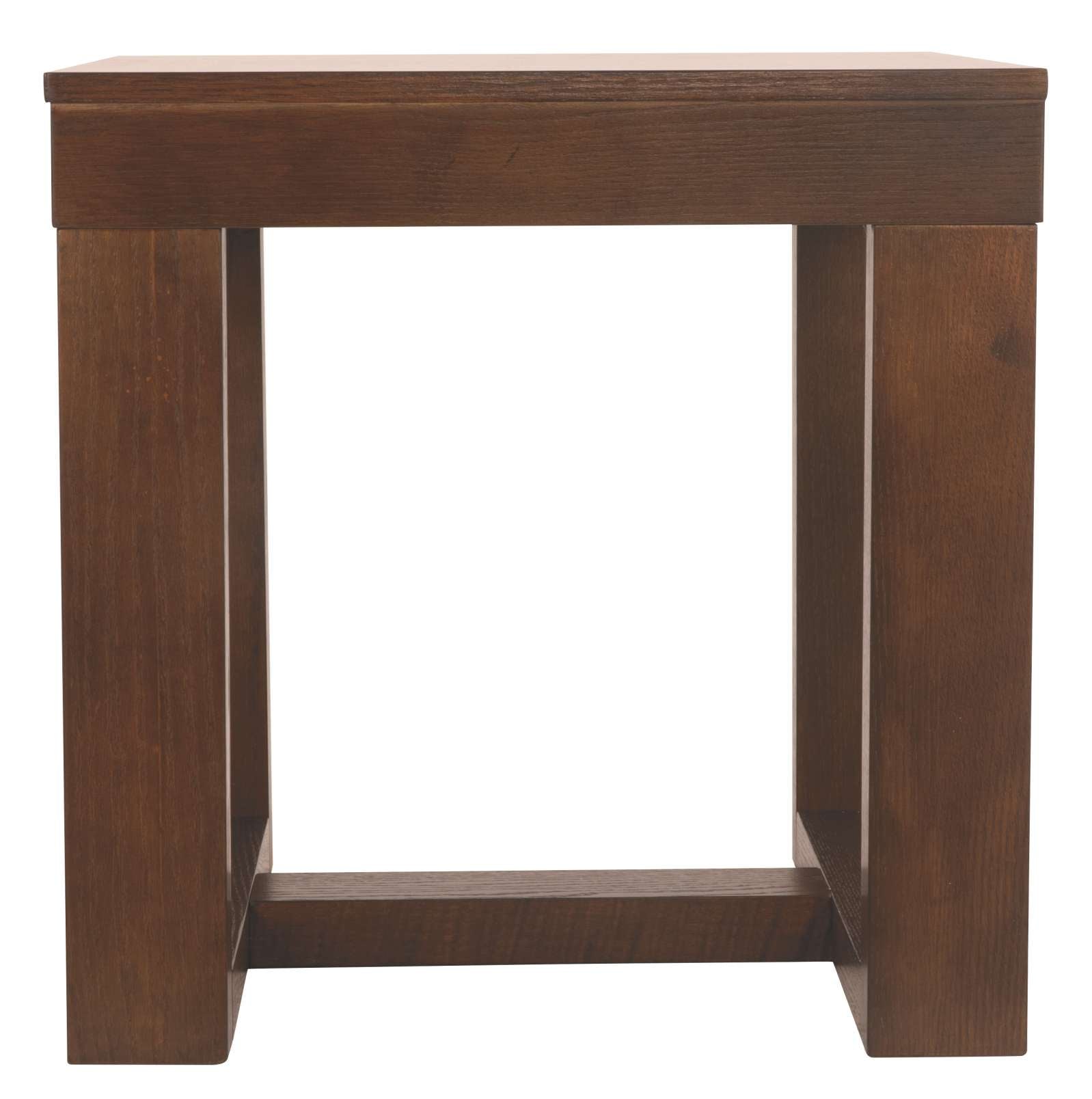Wooden End Table With Sled Style Base, Brown By Benzara | Side Tables |  Modishstore  - 4