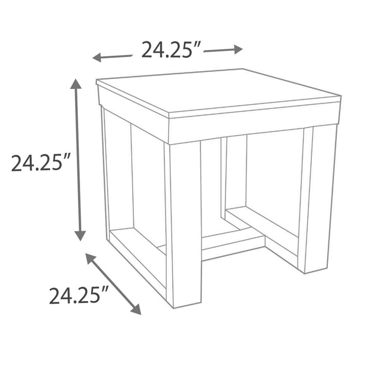 Wooden End Table With Sled Style Base, Brown By Benzara | Side Tables |  Modishstore  - 5