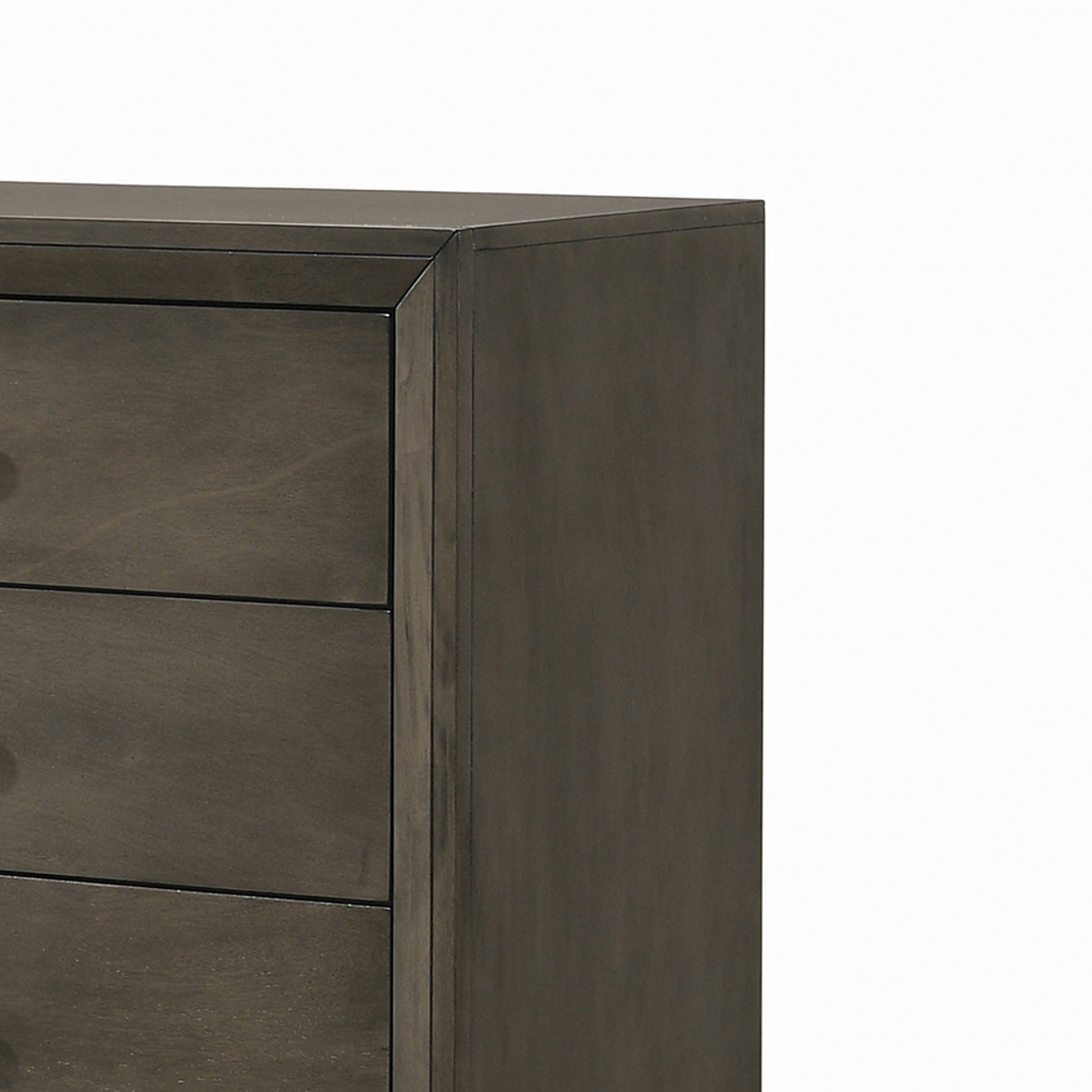 Transitional Style Wooden Chest With 5 Spacious Drawers, Gray By Benzara | Cabinets | Modishstore - 2