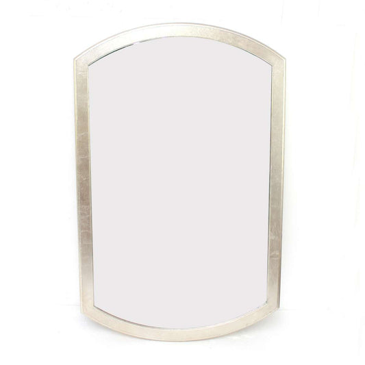 Contemporary Wooden Wall Mirror With Arched Top And Bottom, Gold By Benzara | Mirrors |  Modishstore 