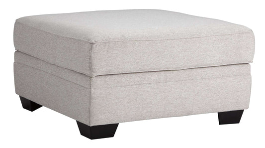 Polyester Upholstered Ottoman With Storage And Tapered Block Legs, Gray By Benzara | Ottomans |  Modishstore 