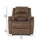 Leatherette Metal Frame Power Lift Recliner With Tufted Backrest, Brown By Benzara | Chairs & Recliners |  Modishstore  - 2