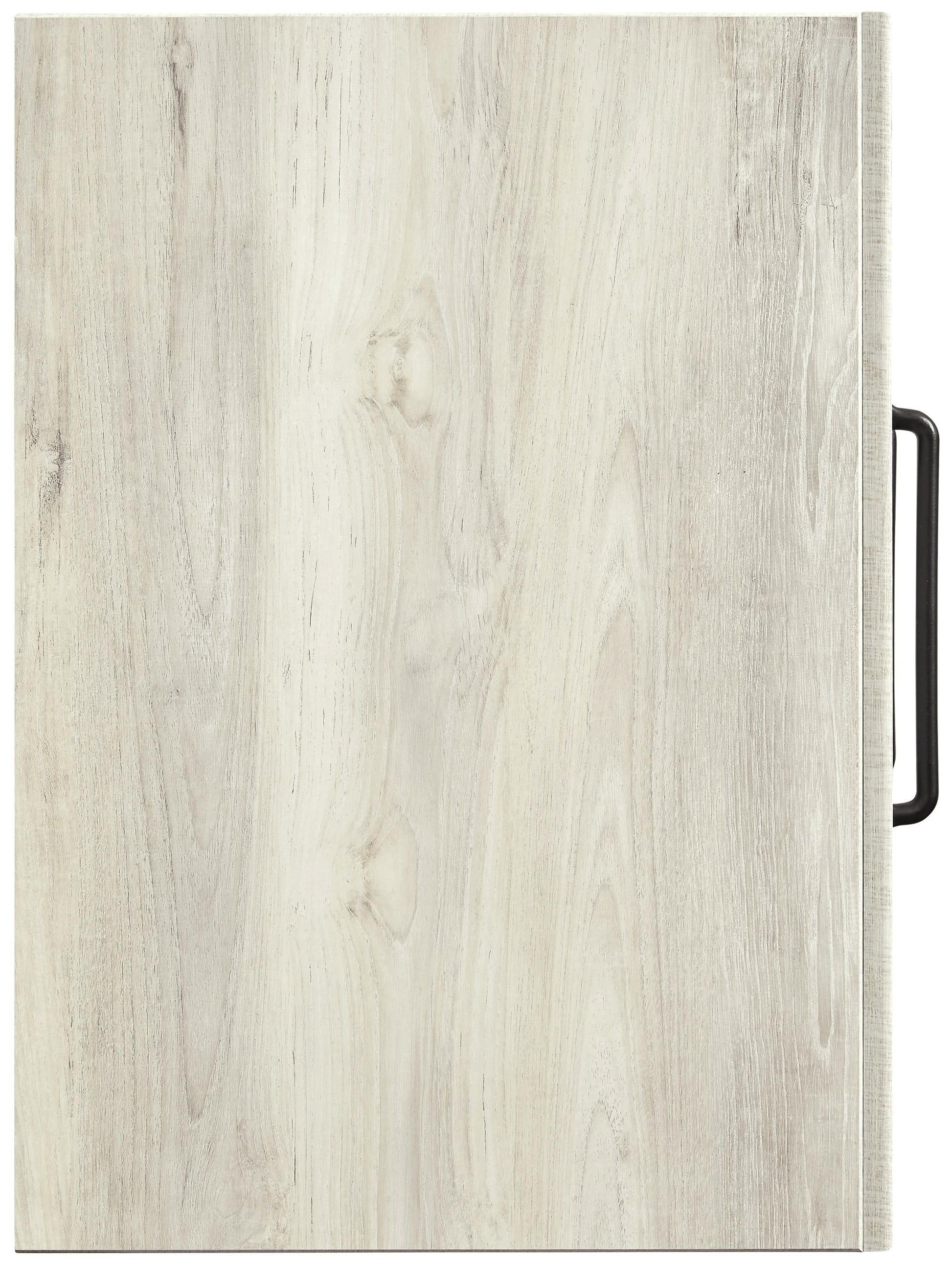 Grained 5 Drawer Wooden Chest With Bar Pull Handles, Distressed White By Benzara | Cabinets | Modishstore - 2