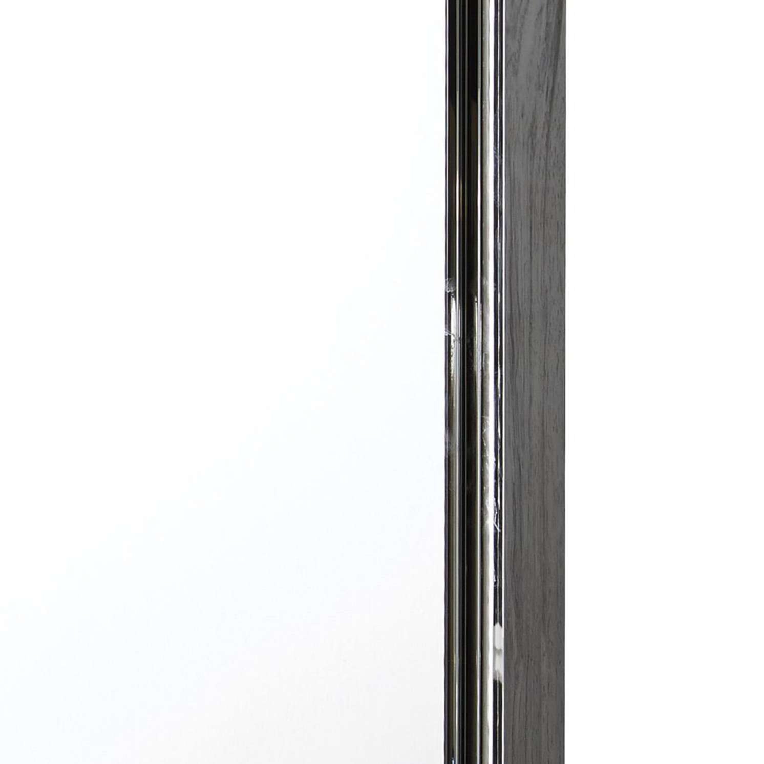 Contemporary Square Shape Bedroom Mirror With Wood Grain Texture, Gray By Benzara | Mirrors |  Modishstore  - 3