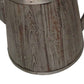 Traditional Wooden Deep Round Kettle Shaped Garden Pot, Gray By Benzara | Planters, Troughs & Cachepots |  Modishstore  - 4