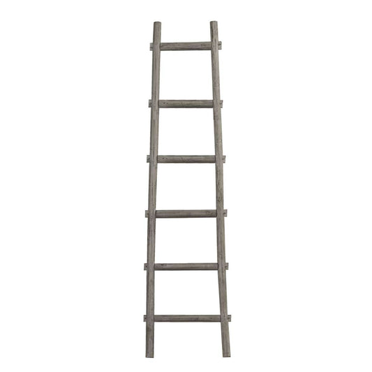 Transitional Style Wooden Decor Ladder With 6 Steps, Gray By Benzara | Shelves & Shelving Units |  Modishstore 