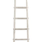 Transitional Style Wooden Decor Ladder With 6 Steps, White By Benzara | Shelves & Shelving Units |  Modishstore  - 4