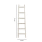 Transitional Style Wooden Decor Ladder With 6 Steps, White By Benzara | Shelves & Shelving Units |  Modishstore  - 2