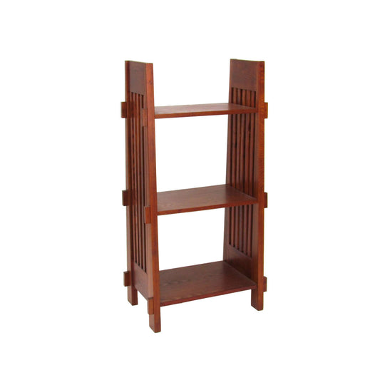 3 Tier Mission Style Wooden Book Stand, Oak Brown By Benzara | Bookcases |  Modishstore 