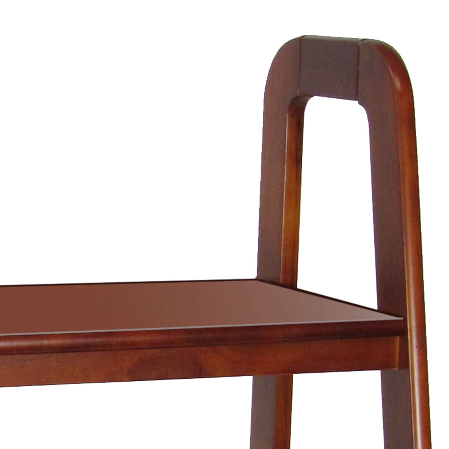 3 Tier Wooden Storage Ladder Stand With Open Back And Sides, Brown By Benzara | Shelves & Shelving Units |  Modishstore  - 3