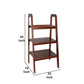 3 Tier Wooden Storage Ladder Stand With Open Back And Sides, Brown By Benzara | Shelves & Shelving Units |  Modishstore  - 2