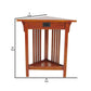 Mission Style Wooden Corner Table With 1 Drawer And Bottom Shelf, Brown By Benzara | Side Tables |  Modishstore  - 2