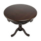 Traditional Style Lamp Table With Circular Top And Pedestal Base,Dark Brown By Benzara | Side Tables |  Modishstore  - 4