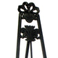 Traditional Style Wooden Easel With Scrollwork Details, Black By Benzara | Sculptures |  Modishstore  - 3