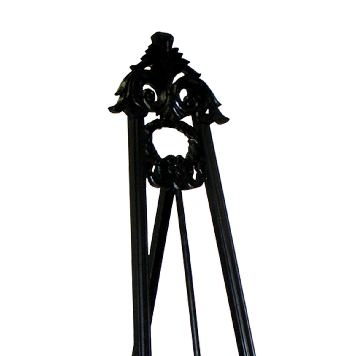 Traditional Style Bishop Easel With Angular Legs, Antique Black By Benzara | Sculptures |  Modishstore  - 4