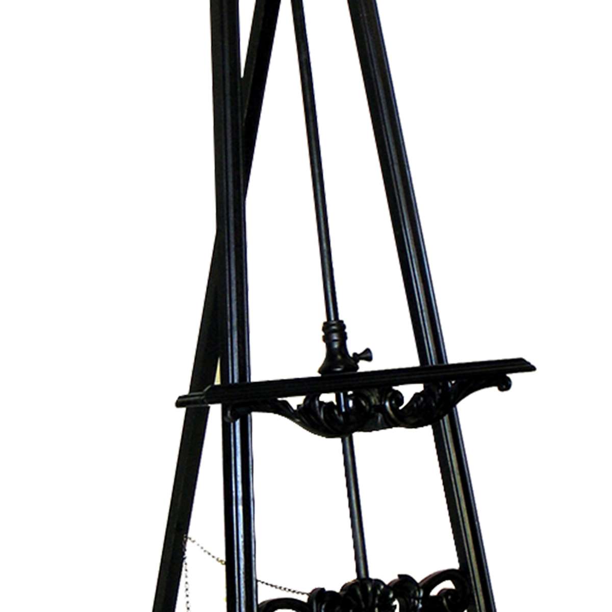 Traditional Style Bishop Easel With Angular Legs, Antique Black By Benzara | Sculptures |  Modishstore  - 3