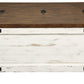 Farmhouse Two Tone Cocktail Table With Lift Top Storage, Brown And White By Benzara | Coffee Tables | Modishstore - 4
