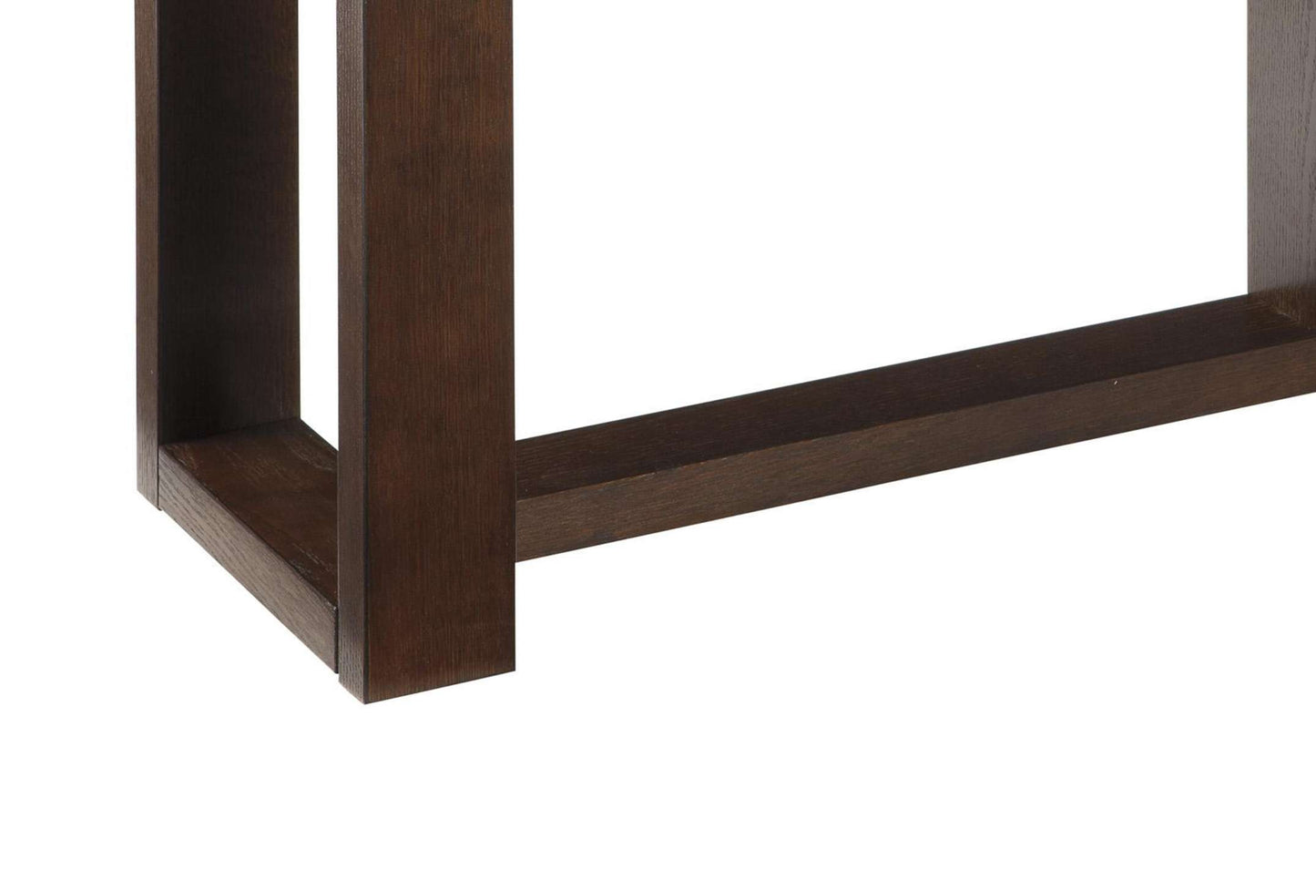 Rectangular Wooden Sofa Table With Sled Base, Espresso Brown By Benzara | Console Tables |  Modishstore  - 4