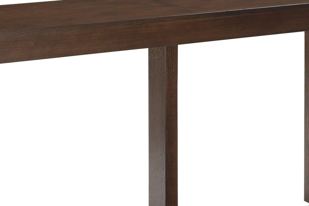 Rectangular Wooden Sofa Table With Sled Base, Espresso Brown By Benzara | Console Tables |  Modishstore  - 3