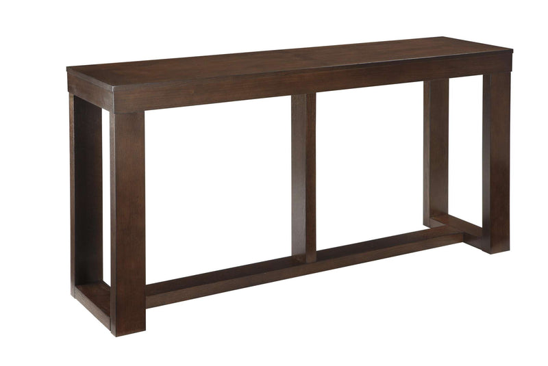 Rectangular Wooden Sofa Table With Sled Base, Espresso Brown By Benzara | Console Tables |  Modishstore 