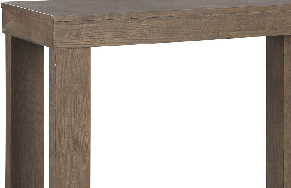 Rectangular Wooden Sofa Table With Sled Base, Light Brown By Benzara | End Tables | Modishstore - 2