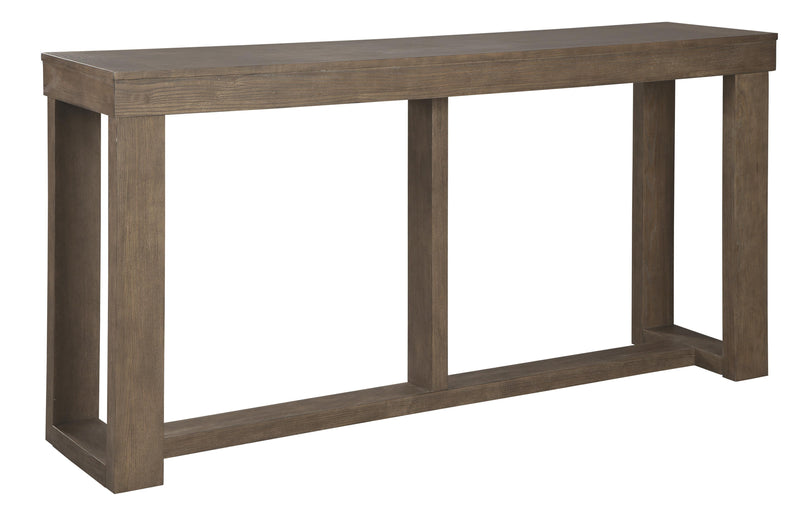 Rectangular Wooden Sofa Table With Sled Base, Light Brown By Benzara | End Tables | Modishstore