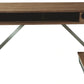 Wooden Gaming Desk With Led Back Light And 2 Usb Ports, Brown And Gray By Benzara | Desks |  Modishstore 