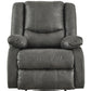 Wooden Zero Wall Recliner With Pillow Top Arms And Tufted Back, Gray By Benzara | Chairs & Recliners | Modishstore - 6