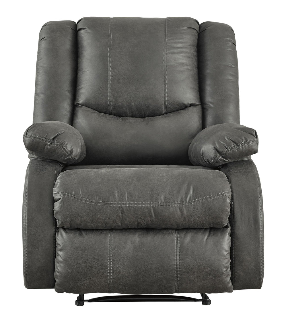 Wooden Zero Wall Recliner With Pillow Top Arms And Tufted Back, Gray By Benzara | Chairs & Recliners | Modishstore - 6