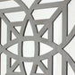 Mirrored Wall Decor With Decorative Geometric Design, Gray And Silver By Benzara | Wall Decor |  Modishstore  - 4