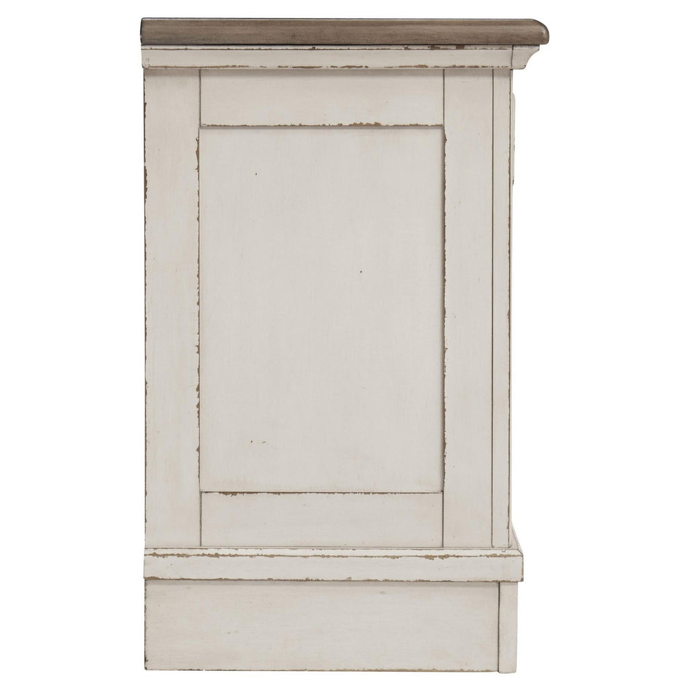 Transitional Wooden Three Drawer Nightstand With Open Platform Top, White By Benzara | Nightstands | Modishstore - 2