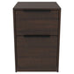 Two Tone Wooden File Cabinet With 2 File Drawers, Dark Brown By Benzara | Cabinets | Modishstore - 4