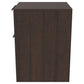Two Tone Wooden File Cabinet With 2 File Drawers, Dark Brown By Benzara | Cabinets | Modishstore - 2