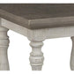 Plank Style End Table With Turned Legs And Open Shelf, White And Gray By Benzara | End Tables | Modishstore - 4