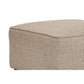 Square Textured Fabric Upholstered Oversized Accent Ottoman, Beige By Benzara | Ottomans | Modishstore - 4