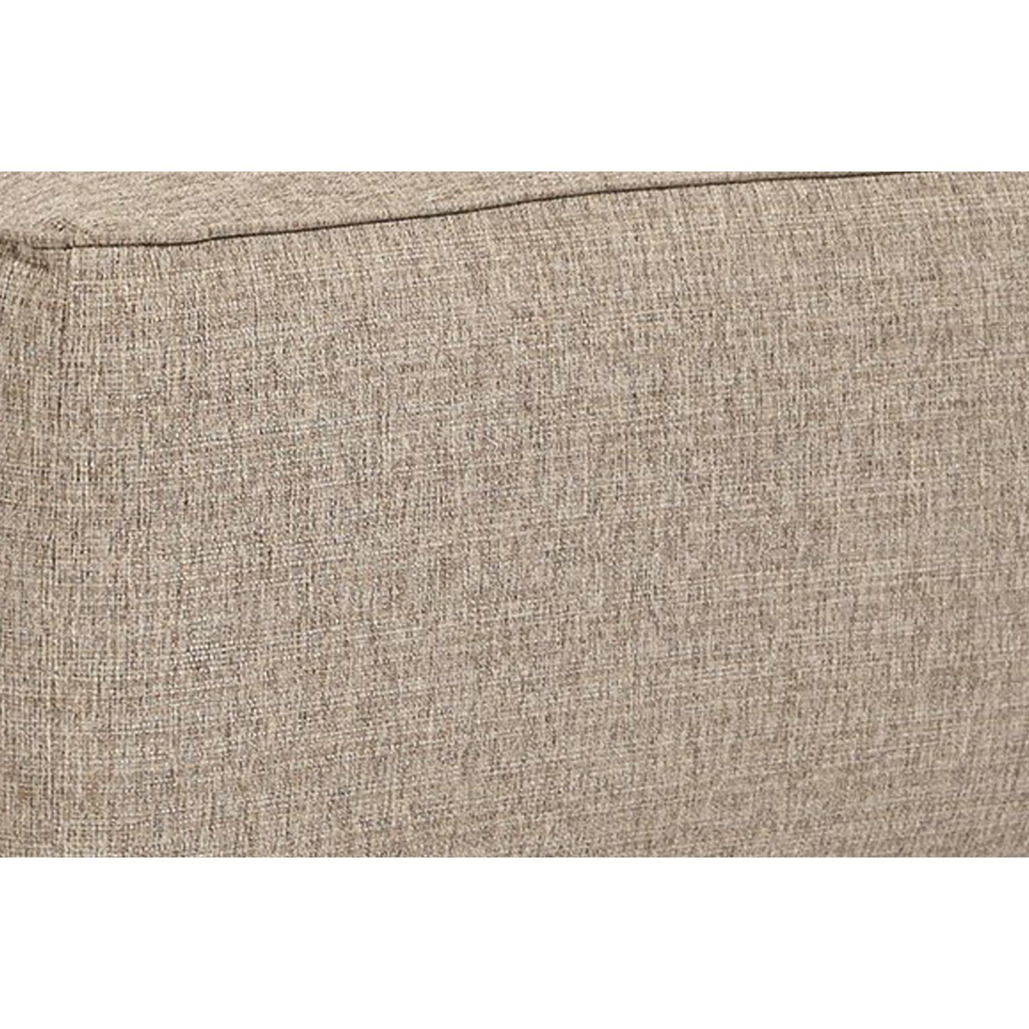Square Textured Fabric Upholstered Oversized Accent Ottoman, Beige By Benzara | Ottomans | Modishstore - 5