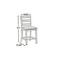 Armless Wooden Barstool Set With Textured Finish, Brown And White By Benzara | Bar Stools & Tables | Modishstore - 5