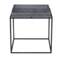 Tray Top Wooden Side Table With Tubular Legs, Gray And Black By Benzara | Side Tables |  Modishstore  - 2