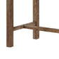 Rectangular Wooden Frame Pub Table With Trestle Base, Oak Brown By Benzara | Bar Stools & Tables | Modishstore - 3