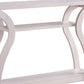Rectangular Top Wooden Frame Console Table With 2 Bottom Shelves, Off White By Benzara | Console Tables |  Modishstore  - 4