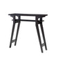 Rectangular Top Wooden Frame Console Table With 1 Open Shelf, Dark Brown By Benzara | Console Tables |  Modishstore 