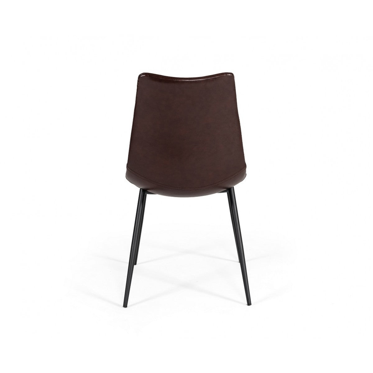 Leatherette Dining Chair With Horizontal Stitching Set Of 2 Brown By Benzara | Dining Chairs | Modishstore - 5