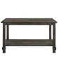 Counter Height Wooden Dining Table With Open Bottom Shelf, Gray By Benzara | Dining Tables | Modishstore - 2